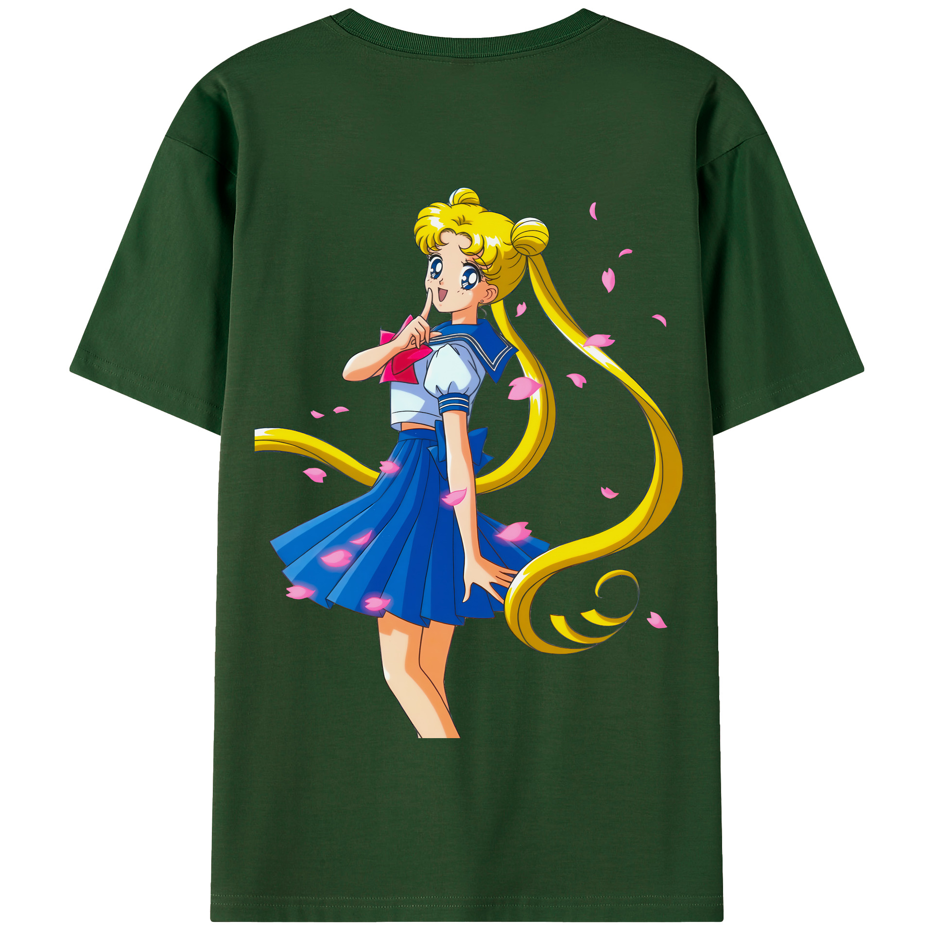 （画像用） 美少女戦士セーラームーン 愛野 美奈子 あいの みなこ Sailor Moon Aino Minako 綿100％半袖Tシャツ（背面プリント）